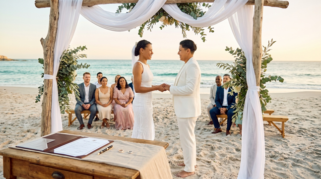 legal vs symbolic destination wedding